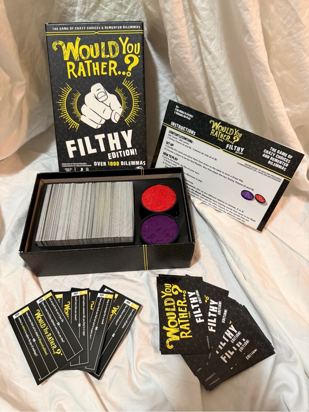 Spin Master Would You Rather? Filthy Edition Card Game